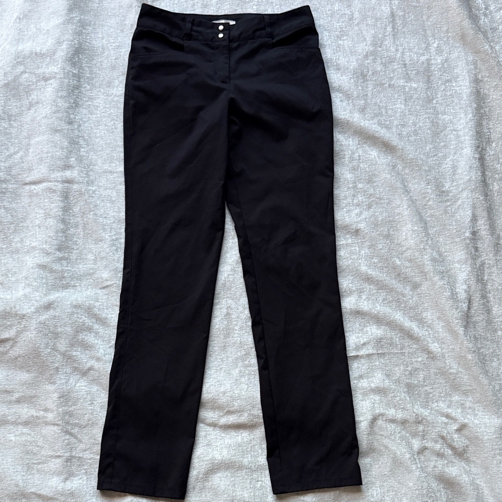adidas Black Straight Leg Athletic Pants Women’s Size 2